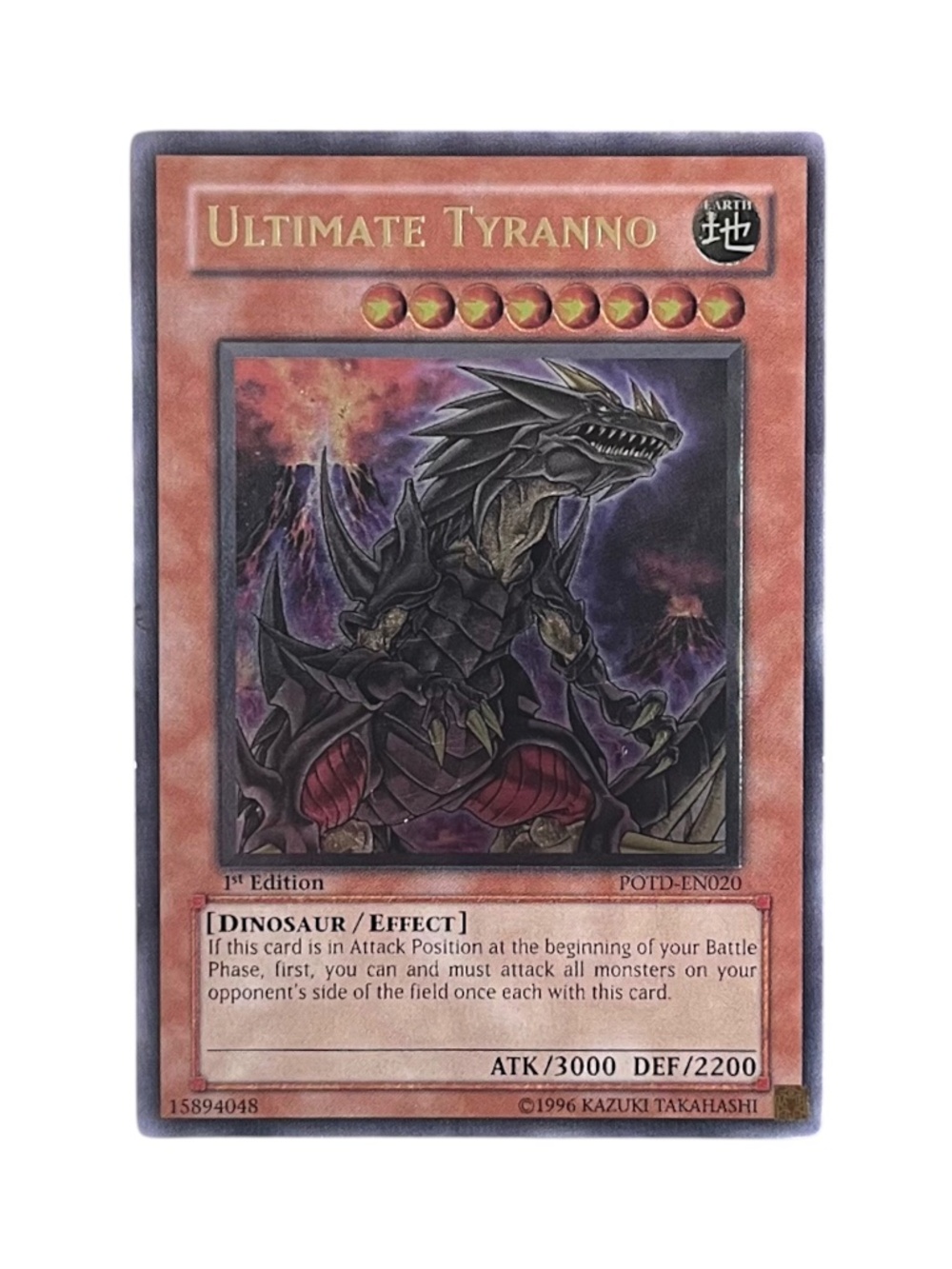YuGiOh Ultimate Tyranno POTD-EN020 Ultimate Rare 1st Edition VLP